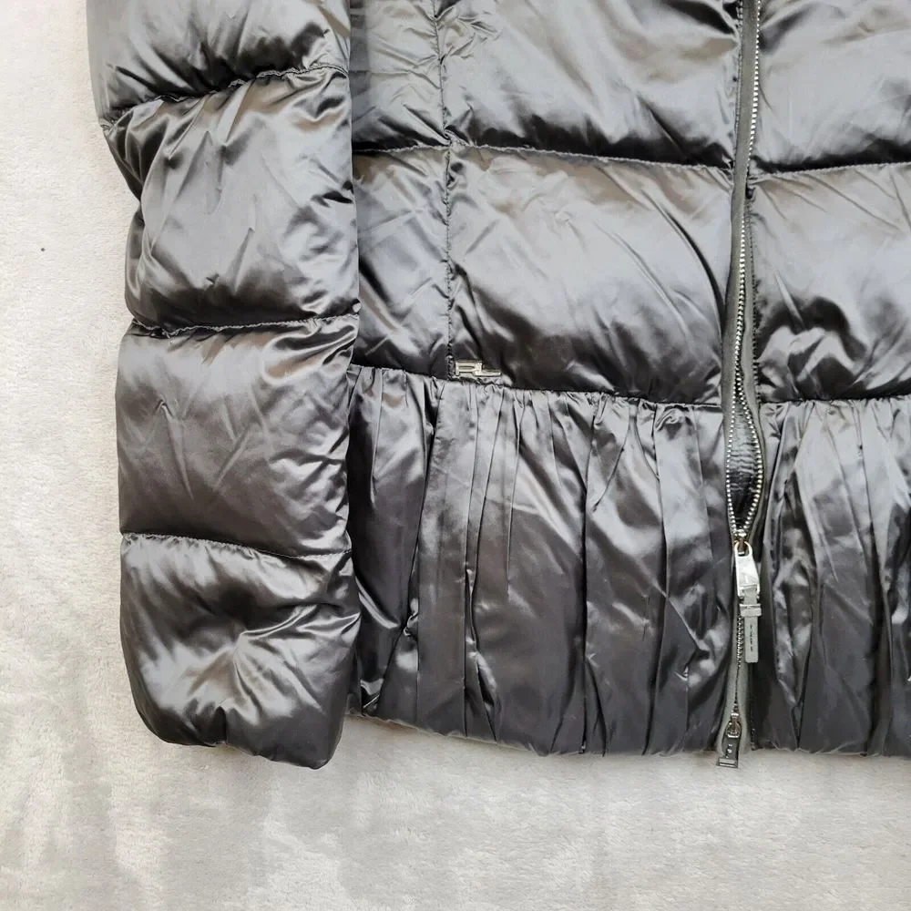 Ralph Lauren Black Label Jacket‎ Womens Medium Puffer Coat Down Feather Quilted